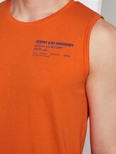 Tanktop mit Logo-Print - Männer - true orange Tanktop mit Logo-Print - Männer - true orange - 9 - TOM TAILOR