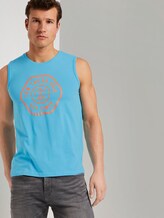Tanktop mit Logo-Print - Männer - crystal sea blue Tanktop mit Logo-Print - Männer - crystal sea blue - 5 - TOM TAILOR