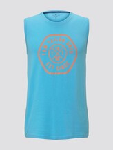Tanktop mit Logo-Print - Männer - crystal sea blue Tanktop mit Logo-Print - Männer - crystal sea blue - 7 - TOM TAILOR