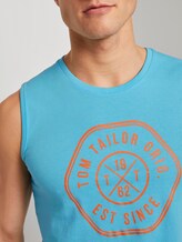Tanktop mit Logo-Print - Männer - crystal sea blue Tanktop mit Logo-Print - Männer - crystal sea blue - 9 - TOM TAILOR