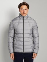 Morderne lightweight Steppjacke - Männer - dark grey printed melange Morderne lightweight Steppjacke - Männer - dark grey printed melange - 1 - TOM TAILOR Denim