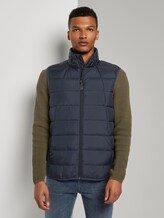Moderne lightweight Stepp-Weste - Männer - Sky Captain Blue Moderne lightweight Stepp-Weste - Männer - Sky Captain Blue - 1 - TOM TAILOR Denim