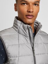 Modern lightweight quilted vest - Men - dark grey printed melange Modern lightweight quilted vest - Men - dark grey printed melange - 10 - TOM TAILOR Denim