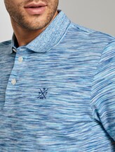 Mottled polo shirt with small embroidery - Men - teal spacedye Mottled polo shirt with small embroidery - Men - teal spacedye - 9 - TOM TAILOR