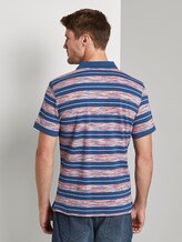Poloshirt mit Streifenmuster - Männer - orange spacedye Poloshirt mit Streifenmuster - Männer - orange spacedye - 2 - TOM TAILOR