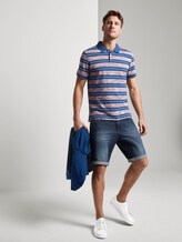 Poloshirt mit Streifenmuster - Männer - orange spacedye Poloshirt mit Streifenmuster - Männer - orange spacedye - 3 - TOM TAILOR