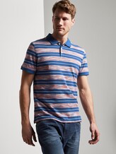 Poloshirt mit Streifenmuster - Männer - orange spacedye Poloshirt mit Streifenmuster - Männer - orange spacedye - 5 - TOM TAILOR