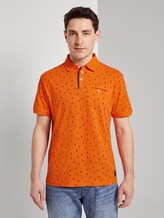 Polo shirt with an all-over print and a piped pocket - Men - orange blue cactus design Polo shirt with an all-over print and a piped pocket - Men - orange blue cactus design - 1 - TOM TAILOR