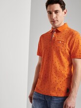 Polo shirt with an all-over print and a piped pocket - Men - orange blue cactus design Polo shirt with an all-over print and a piped pocket - Men - orange blue cactus design - 5 - TOM TAILOR