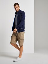 Zweifarbiges Poloshirt mit kleiner Stickerei - Männer - blue twotone structure Zweifarbiges Poloshirt mit kleiner Stickerei - Männer - blue twotone structure - 3 - TOM TAILOR