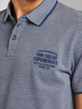Zweifarbiges Poloshirt mit kleiner Stickerei - Männer - blue twotone structure Zweifarbiges Poloshirt mit kleiner Stickerei - Männer - blue twotone structure - 9 - TOM TAILOR