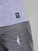 T-shirt with a pale striped print - Men - after dark blue T-shirt with a pale striped print - Men - after dark blue - 10 - TOM TAILOR