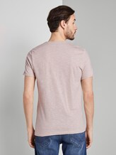 Structured T-shirt with a chest pocket - Men - sandy dot structure Structured T-shirt with a chest pocket - Men - sandy dot structure - 2 - TOM TAILOR