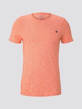 Strukturiertes T-Shirt mit Brusttasche - Männer - orange dot structure Strukturiertes T-Shirt mit Brusttasche - Männer - orange dot structure - 7 - TOM TAILOR
