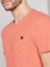 Strukturiertes T-Shirt mit Brusttasche - Männer - orange dot structure Strukturiertes T-Shirt mit Brusttasche - Männer - orange dot structure - 9 - TOM TAILOR