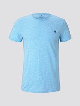 Strukturiertes T-Shirt mit Brusttasche - Männer - teal dot structure Strukturiertes T-Shirt mit Brusttasche - Männer - teal dot structure - 7 - TOM TAILOR