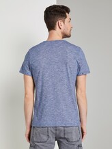 Strukturiertes T-Shirt mit Brusttasche - Männer - blue dot structure Strukturiertes T-Shirt mit Brusttasche - Männer - blue dot structure - 2 - TOM TAILOR