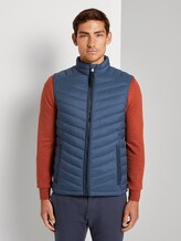 Lightweight Stepp-Weste - Männer - Dark Denim Blue Lightweight Stepp-Weste - Männer - Dark Denim Blue - 1 - TOM TAILOR