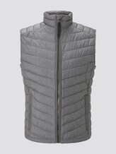 Lightweight Stepp-Weste - Männer - Middle Grey Mélange Lightweight Stepp-Weste - Männer - Middle Grey Mélange - 7 - TOM TAILOR