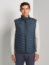 Lightweight Stepp-Weste - Männer - blue stroke design Lightweight Stepp-Weste - Männer - blue stroke design - 1 - TOM TAILOR