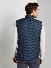 Lightweight Stepp-Weste - Männer - blue stroke design Lightweight Stepp-Weste - Männer - blue stroke design - 2 - TOM TAILOR