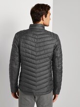 Lightweight Steppjacke mit Stehkragen - Männer - grey melange design Lightweight Steppjacke mit Stehkragen - Männer - grey melange design - 2 - TOM TAILOR