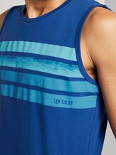Top mit Streifen-Details - Männer - Shiny Royal Top mit Streifen-Details - Männer - Shiny Royal - 9 - TOM TAILOR