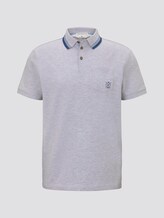 Poloshirt mit Brusttasche - Männer - Light Stone Grey Melange Poloshirt mit Brusttasche - Männer - Light Stone Grey Melange - 7 - TOM TAILOR