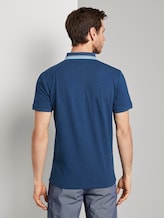 Poloshirt mit Brusttasche - Männer - after dark blue white melange Poloshirt mit Brusttasche - Männer - after dark blue white melange - 2 - TOM TAILOR