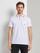 Poloshirt mit Brusttasche - Männer - White Poloshirt mit Brusttasche - Männer - White - 1 - TOM TAILOR