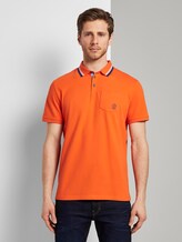 Poloshirt mit Brusttasche - Männer - true orange Poloshirt mit Brusttasche - Männer - true orange - 1 - TOM TAILOR