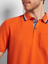 Poloshirt mit Brusttasche - Männer - true orange Poloshirt mit Brusttasche - Männer - true orange - 10 - TOM TAILOR