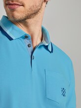 Poloshirt mit Brusttasche - Männer - crystal sea blue Poloshirt mit Brusttasche - Männer - crystal sea blue - 9 - TOM TAILOR