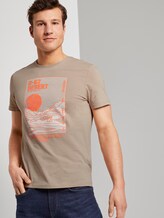 T-Shirt mit Wüsten-Print - Männer - Silver Ecru T-Shirt mit Wüsten-Print - Männer - Silver Ecru - 5 - TOM TAILOR