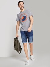 T-Shirt mit Wüsten-Print - Männer - Light Stone Grey Melange T-Shirt mit Wüsten-Print - Männer - Light Stone Grey Melange - 3 - TOM TAILOR