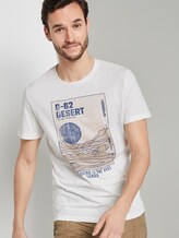 T-Shirt mit Wüsten-Print - Männer - Coconut Cream T-Shirt mit Wüsten-Print - Männer - Coconut Cream - 5 - TOM TAILOR