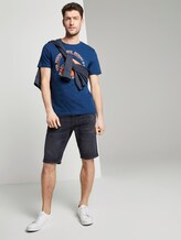 T-Shirt mit Wüsten-Print - Männer - after dark blue T-Shirt mit Wüsten-Print - Männer - after dark blue - 3 - TOM TAILOR