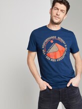 T-Shirt mit Wüsten-Print - Männer - after dark blue T-Shirt mit Wüsten-Print - Männer - after dark blue - 5 - TOM TAILOR