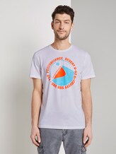 T-Shirt mit Wüsten-Print - Männer - White T-Shirt mit Wüsten-Print - Männer - White - 1 - TOM TAILOR