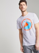 T-Shirt mit Wüsten-Print - Männer - White T-Shirt mit Wüsten-Print - Männer - White - 5 - TOM TAILOR