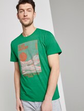 T-Shirt mit Wüsten-Print - Männer - jolly green white melange T-Shirt mit Wüsten-Print - Männer - jolly green white melange - 5 - TOM TAILOR