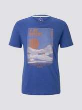 T-Shirt mit Wüsten-Print - Männer - royal blue white melange T-Shirt mit Wüsten-Print - Männer - royal blue white melange - 7 - TOM TAILOR