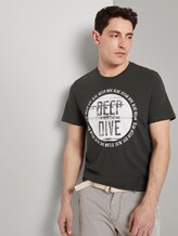 T-Shirt mit Print - Männer - Phanton Dark Grey T-Shirt mit Print - Männer - Phanton Dark Grey - 5 - TOM TAILOR