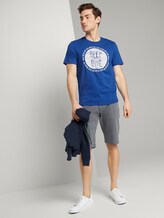 T-Shirt mit Print - Männer - Shiny Royal T-Shirt mit Print - Männer - Shiny Royal - 3 - TOM TAILOR