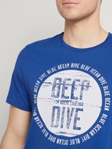 T-Shirt mit Print - Männer - Shiny Royal T-Shirt mit Print - Männer - Shiny Royal - 9 - TOM TAILOR