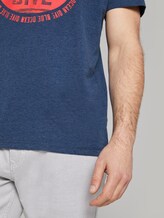 T-Shirt mit Print - Männer - after dark blue white melange T-Shirt mit Print - Männer - after dark blue white melange - 10 - TOM TAILOR