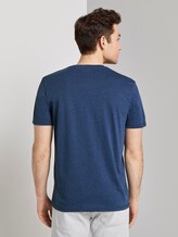 T-Shirt mit Print - Männer - after dark blue white melange T-Shirt mit Print - Männer - after dark blue white melange - 2 - TOM TAILOR