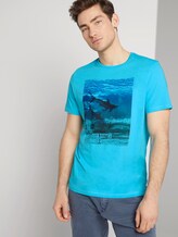 T-Shirt mit Print - Männer - clear blue atoll T-Shirt mit Print - Männer - clear blue atoll - 5 - TOM TAILOR