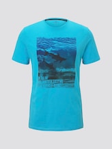 T-Shirt mit Print - Männer - clear blue atoll T-Shirt mit Print - Männer - clear blue atoll - 7 - TOM TAILOR
