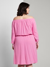 Schulterfreies Midi-Kleid mit verstellbarem Bund - Frauen - dusty orchid Schulterfreies Midi-Kleid mit verstellbarem Bund - Frauen - dusty orchid - 2 - My True Me